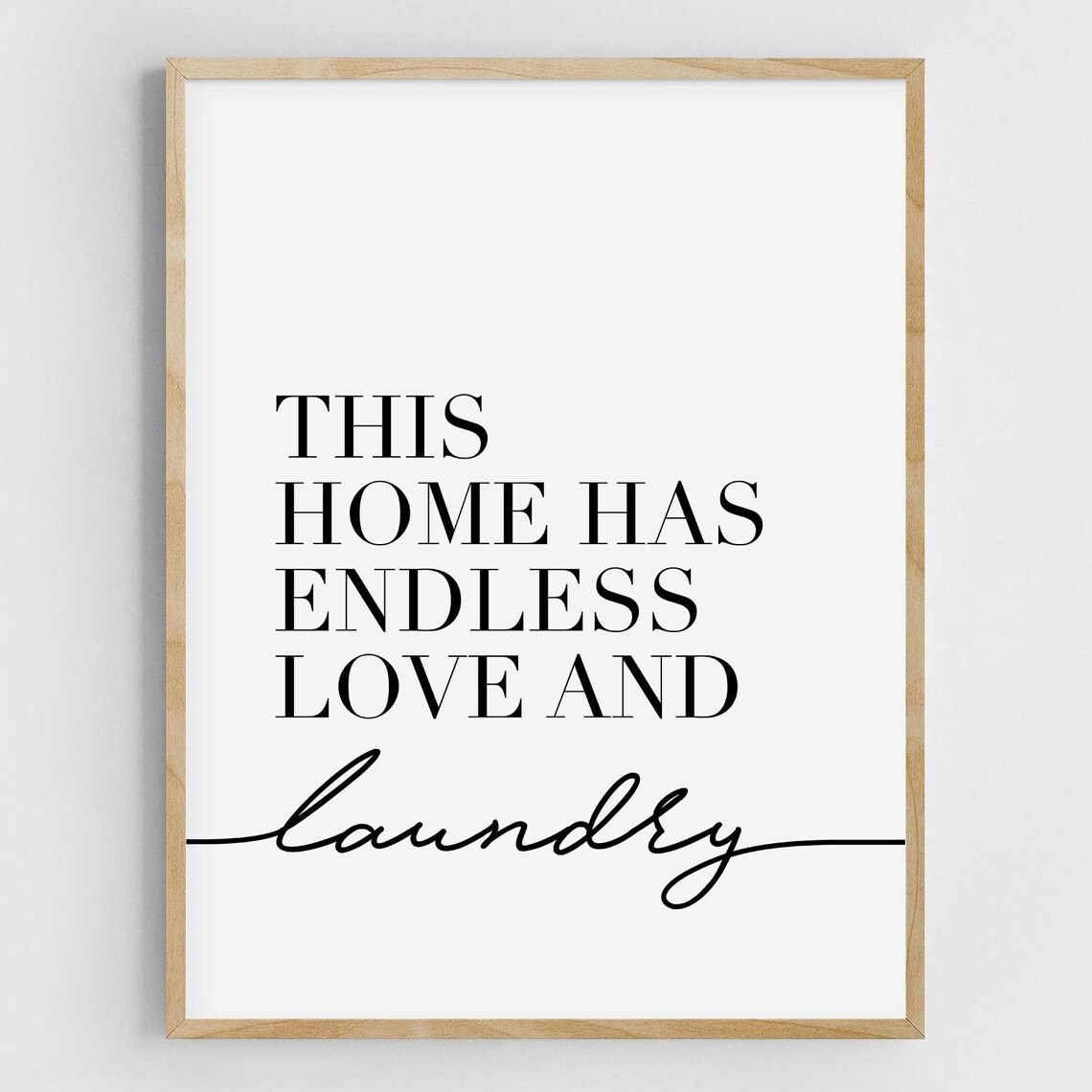 Funny Laundry Room Quote, Modern Laundry Wall Art Print - Image 2