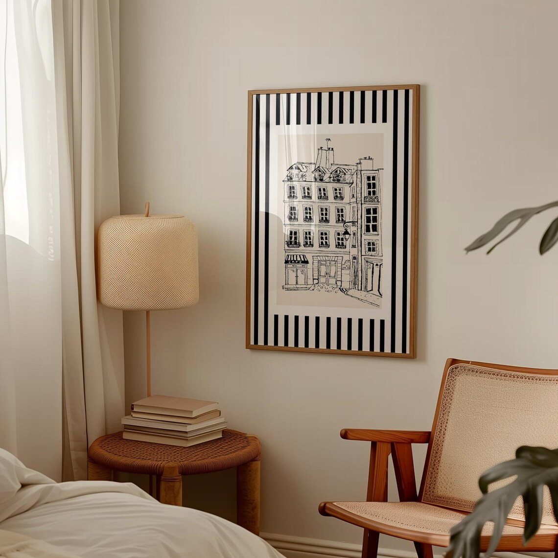 A Cafe In Paris, Minimalist French Wall Art - Image 3