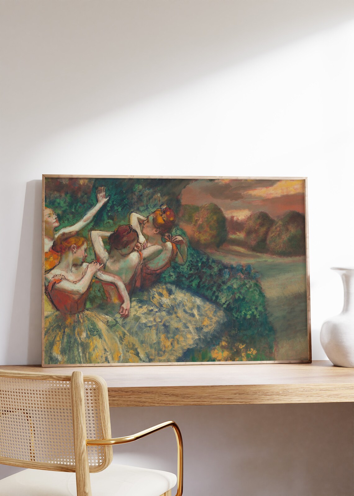 Edgar Degas Four Dancers Vintage French Ballet Impressionist Art Poster