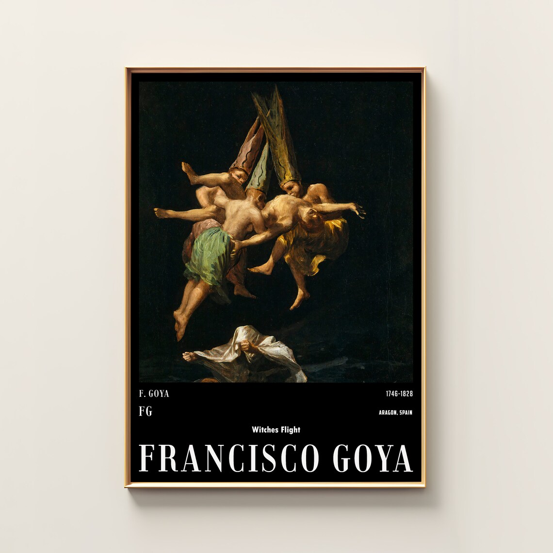 Francisco Goya Vintage Poster, Exhibition Art Print