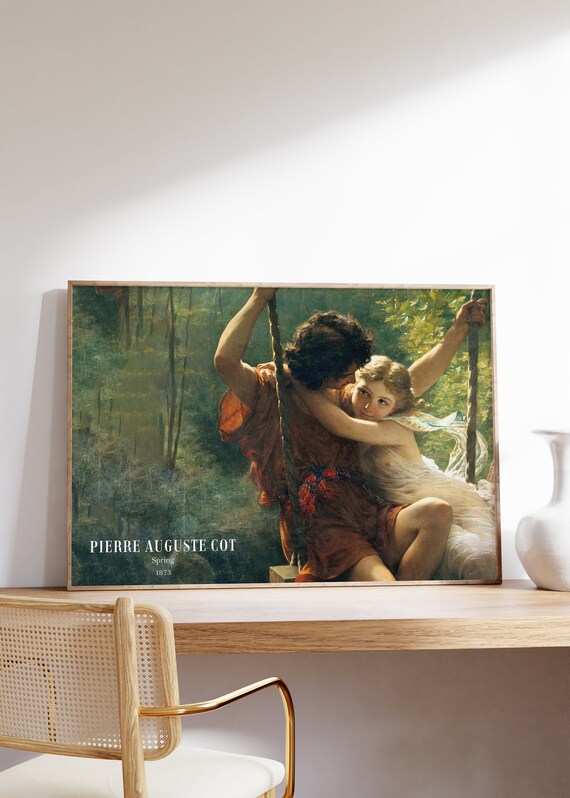 Light Academia Wall Art Exhibition Poster Vintage Painting Print Museum Romance Spring Decor