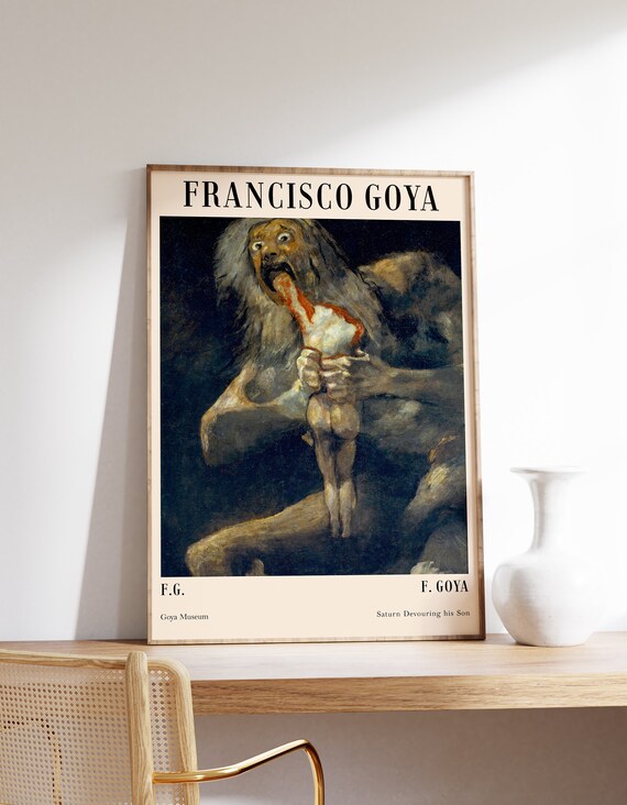 Francisco Goya Poster Print Minimalist Modern Home Decor Renaissance Baroque
