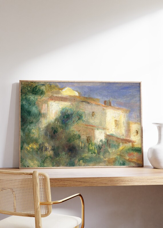 Renoir Maison de la Poste Cagnes 1906 White House Garden Poster