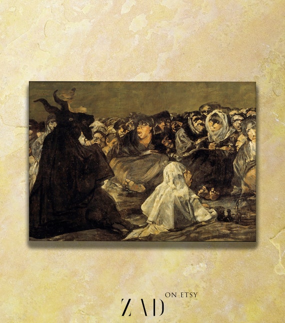Francisco Goya The Coven, Classic Painting Art Print