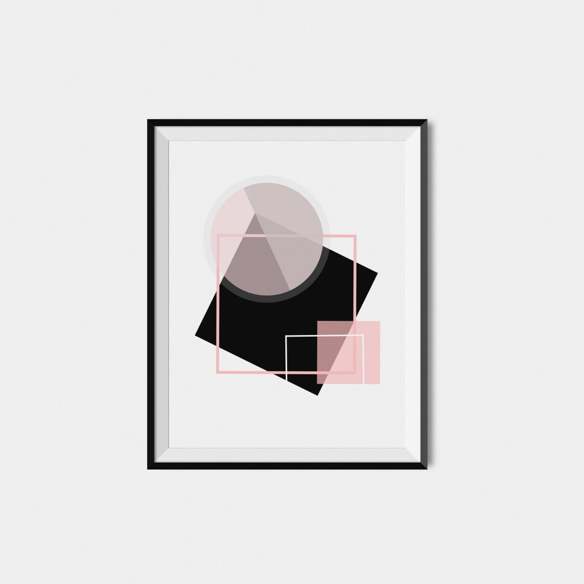 Abstract Geometric Wall Art Print, Modern Decor - Image 2
