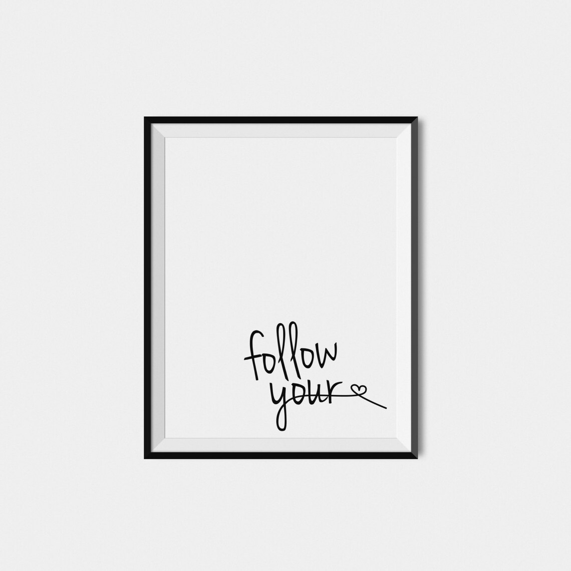 Inspirational Quote Typography Art Print, Black and White - Image 2