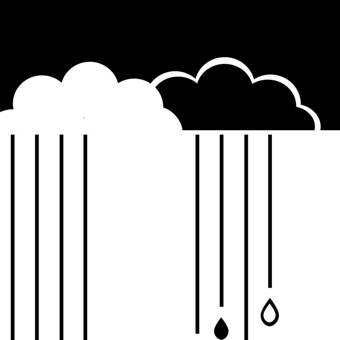 Monochrome Cloud Nursery Art Print, Modern Decor - Image 3