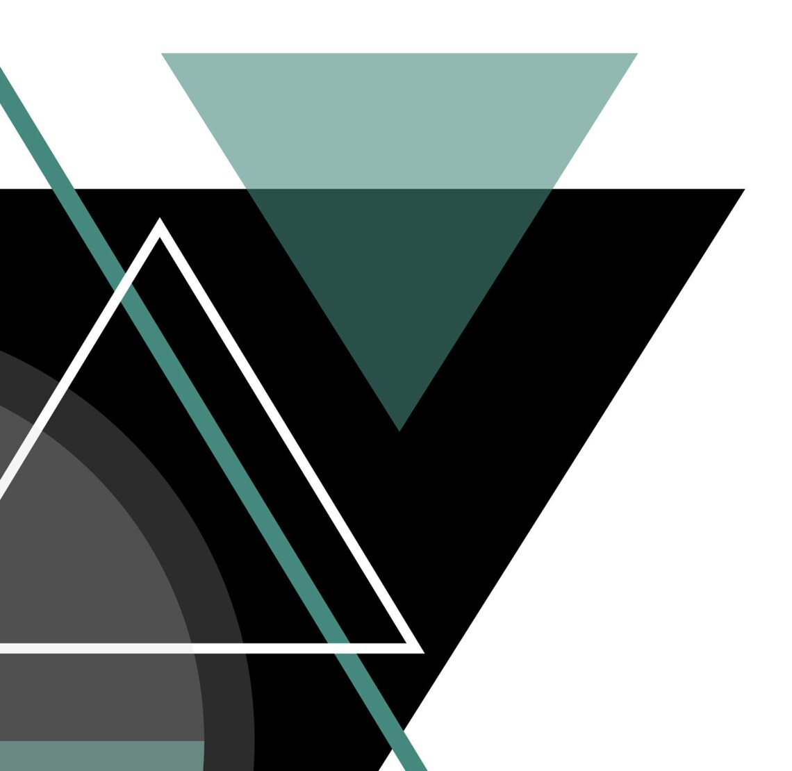 Modern Abstract Geometric Wall Art Print Decor - Image 3