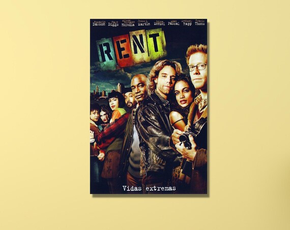 Rent Movie Musical Poster Original Ensemble Cast Group Photo