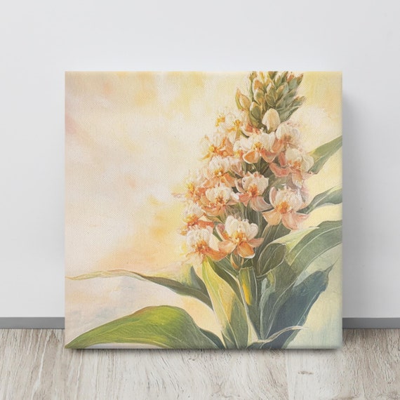 Tropical Milkweed Print Plant Painting Print Wall Art Nature Wall Art Living Room Wall Art Nature Art Print
