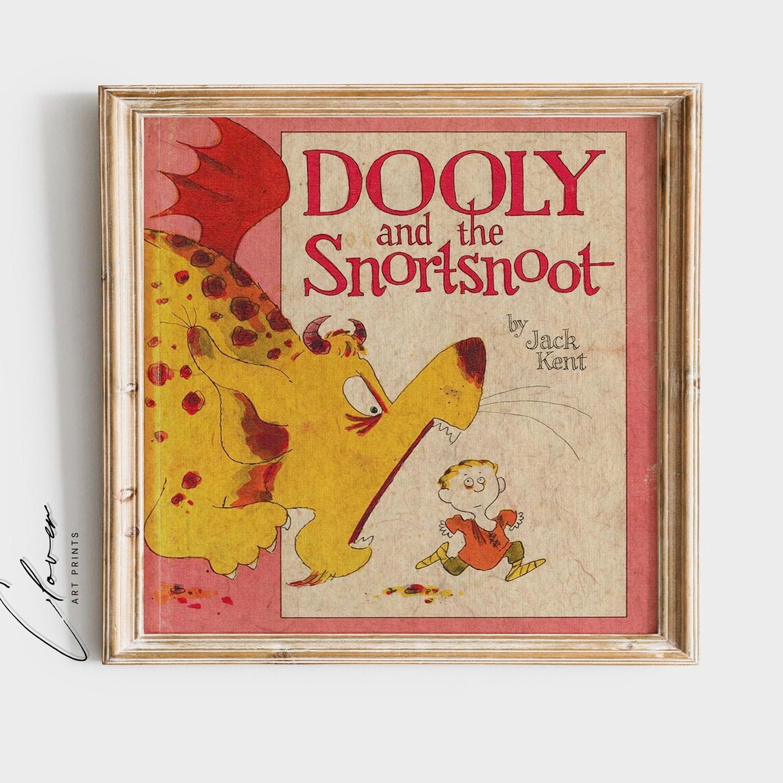 Dooly and the Snortsnoot by Jack Kent Vintage Book Cover Art Print