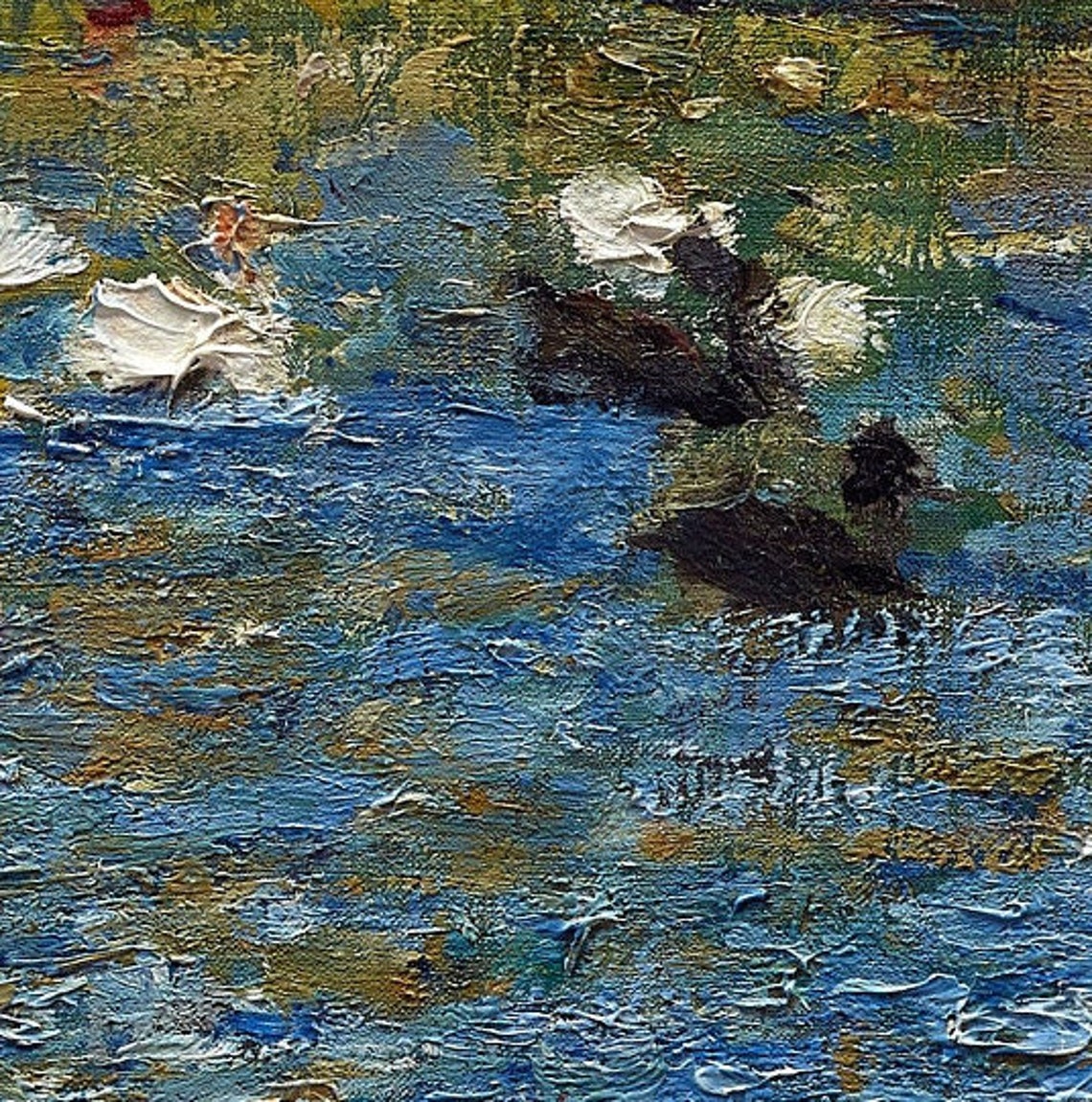 Pierre Renoir The Duck Pond Autumn Landscape Impressionist Poster - Image 2