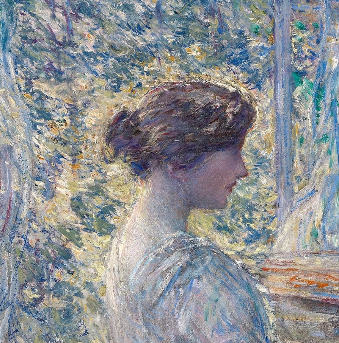 Childe Hassam Improvisation Woman At Piano Impressionist Room Wall Art - Image 3