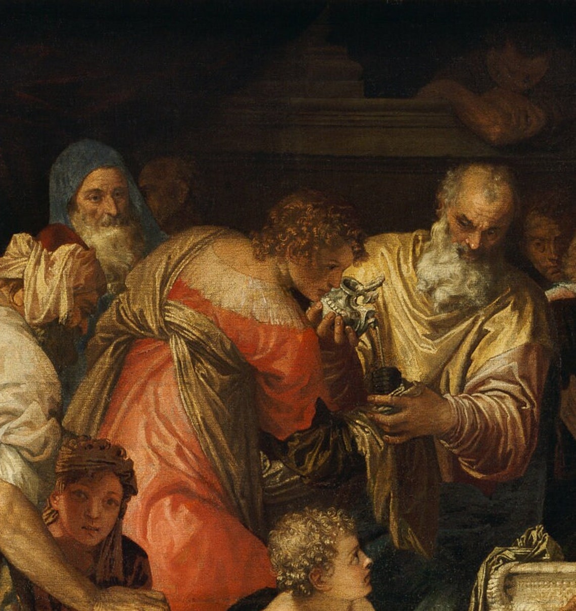 Paolo Veronese Anointment Of David Biblical Ceremony Art Poster - Image 2