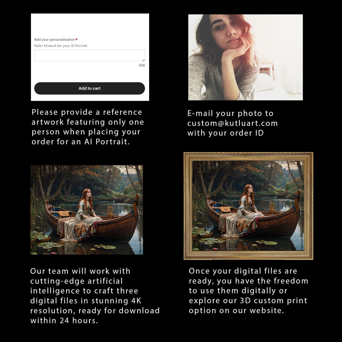 Custom Ai Generated Portrait Turn Your Photo Into A Unique Work Of Art - Image 3