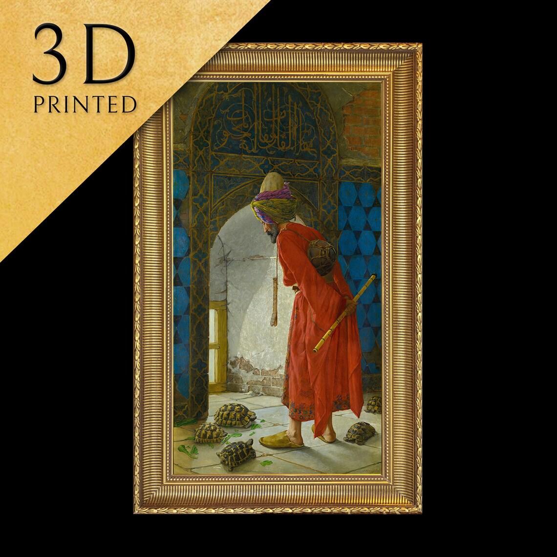 The Tortoise Trainer, Osman Hamdi Bey Art Print