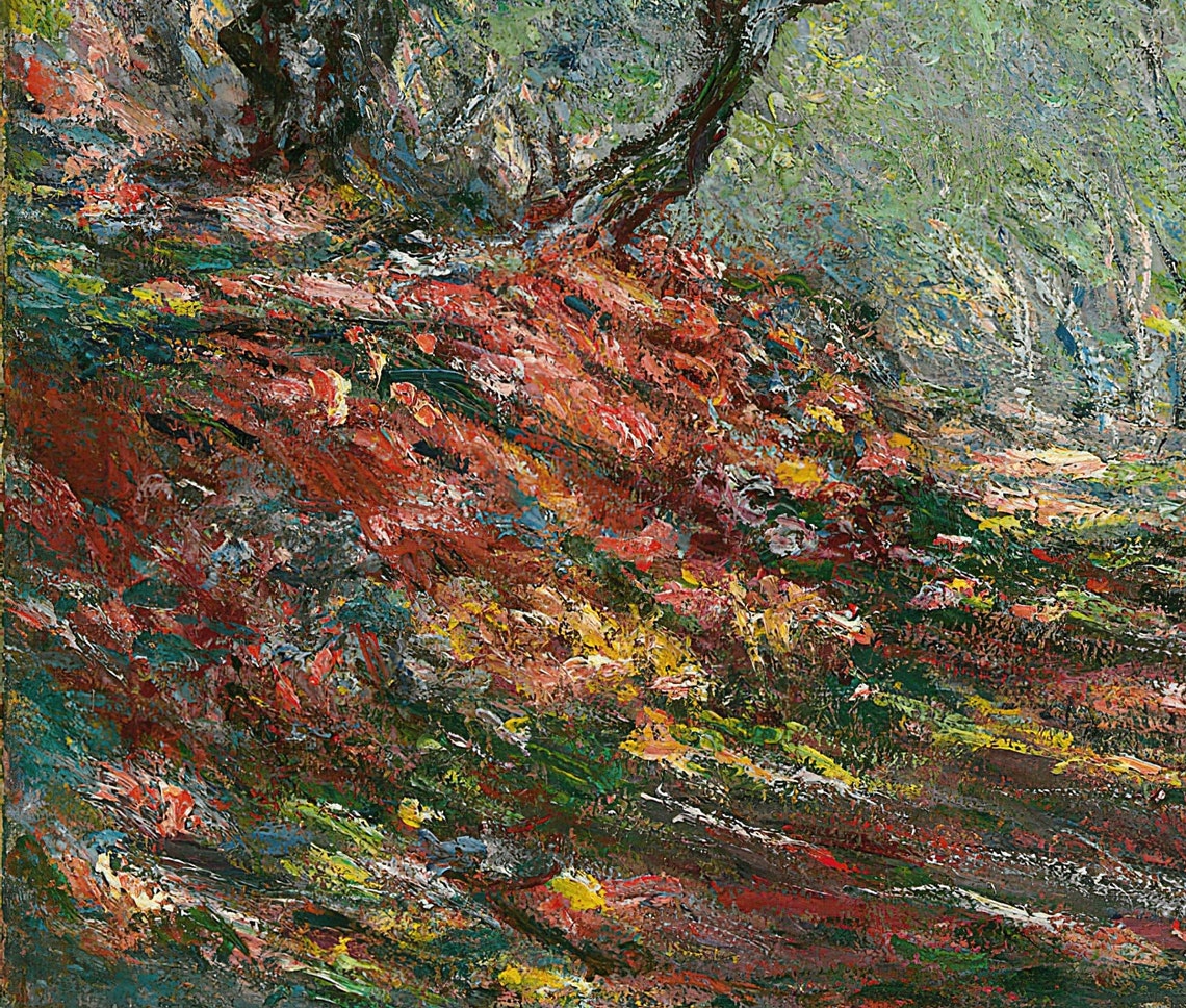 Claude Monet Olive Grove In The Moreno Garden Textured Art Poster - Image 2
