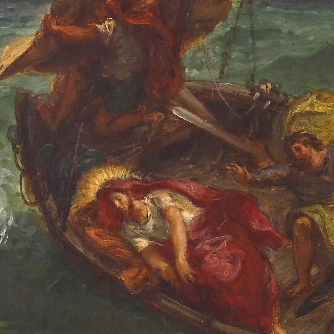 Eugene Delacroix Christ on the Sea of Galilee Storm Scene Poster - Image 2