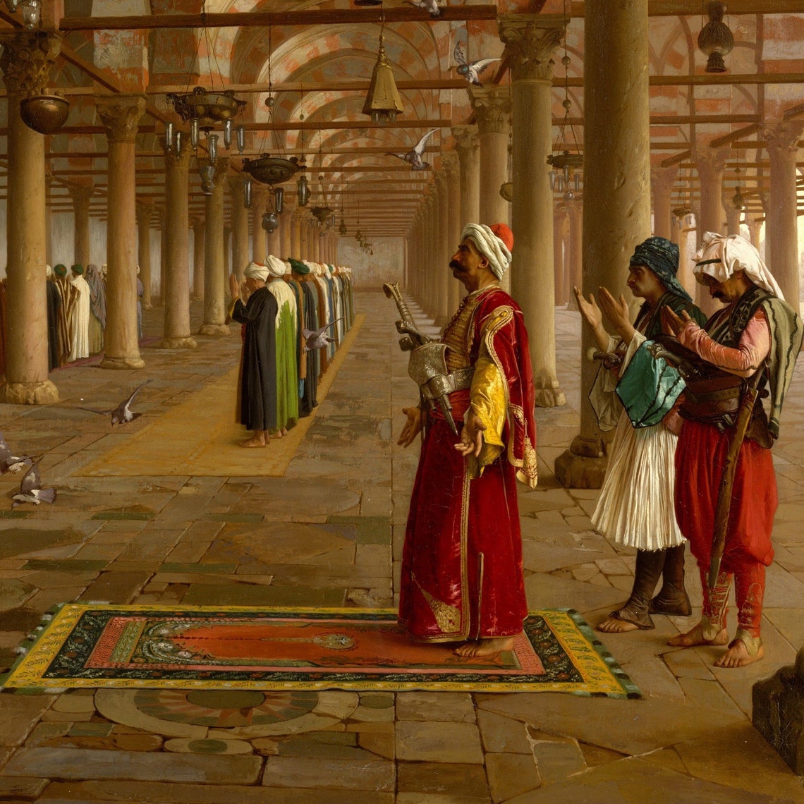 Jean Leon Gerome Prayer In Mosque Orientalist Islamic Scene Poster - Image 2