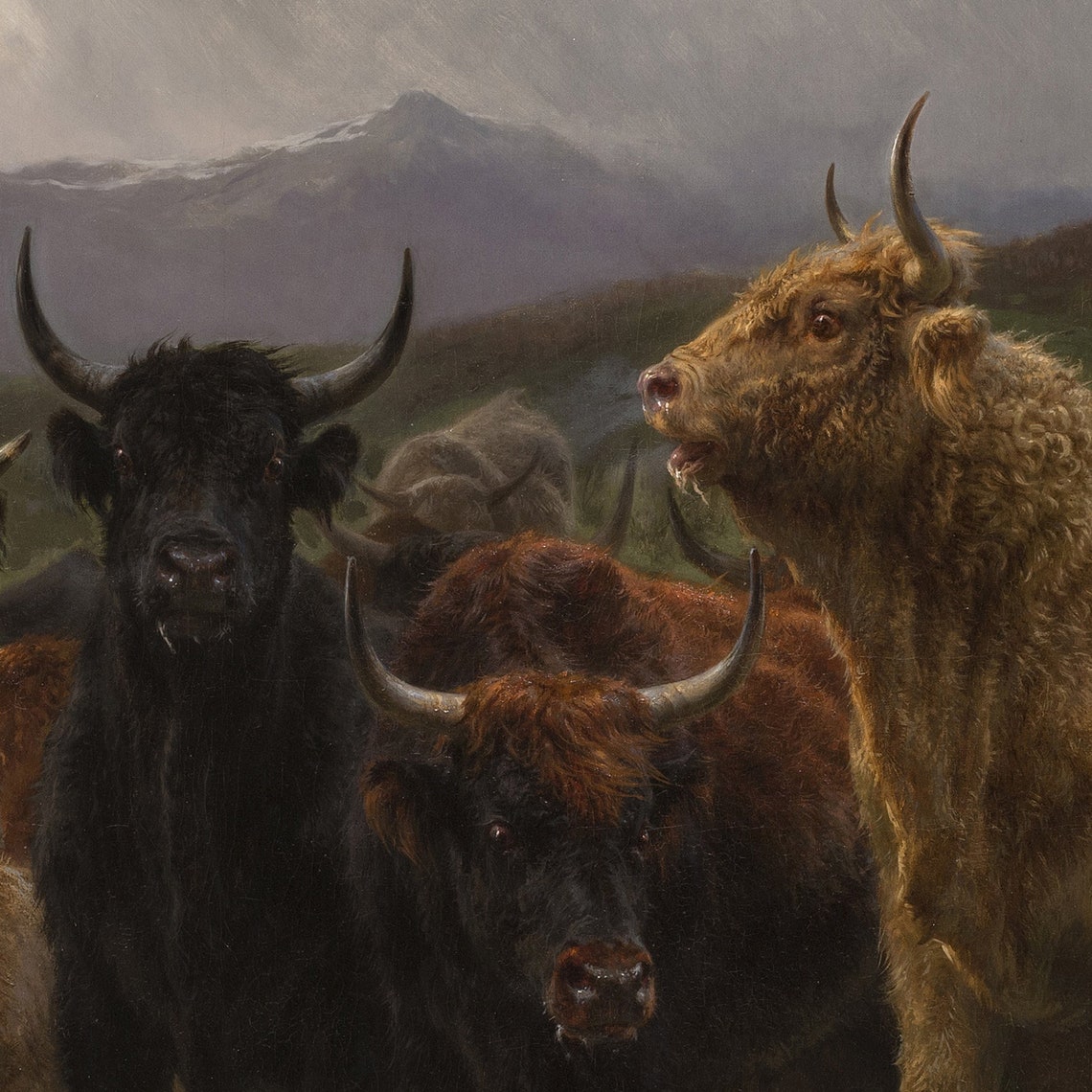 Rosa Bonheur Highland Raid Cattle Sheep Scottish Moor Poster - Image 2