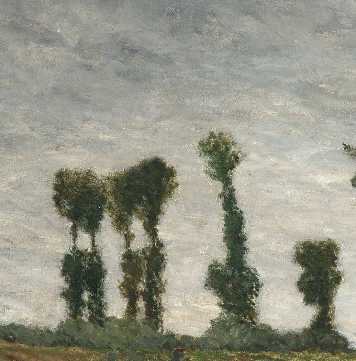 Paul Gauguin Landscape With Poplars Classic Art Textured Print - Image 2