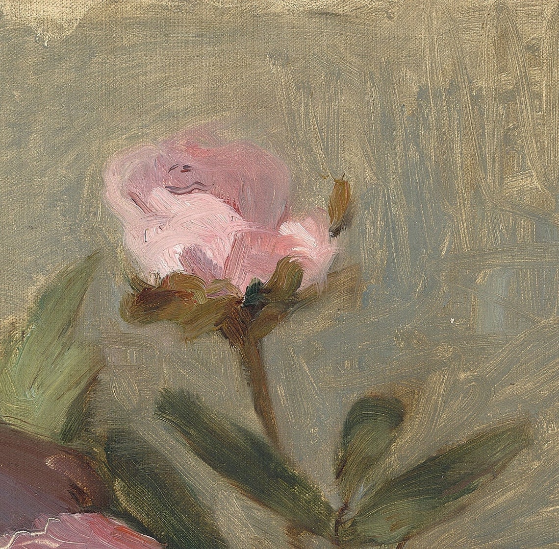 Peonies by Berthe Morisot Pink Peony Glass Vase Impressionist Poster - Image 3