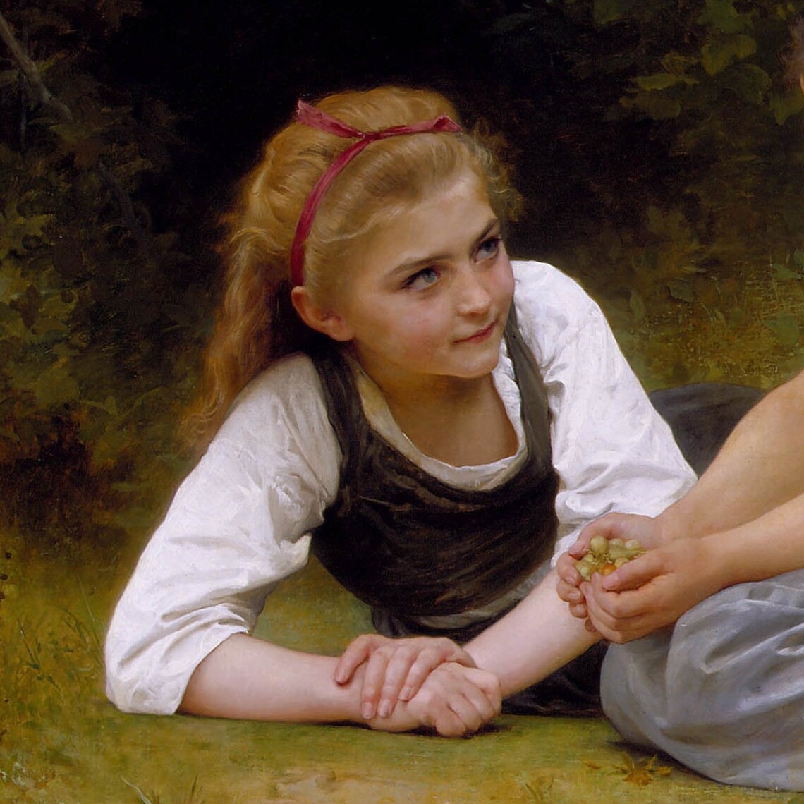 The Nut Gatherers by Bouguereau Art Print - Image 3