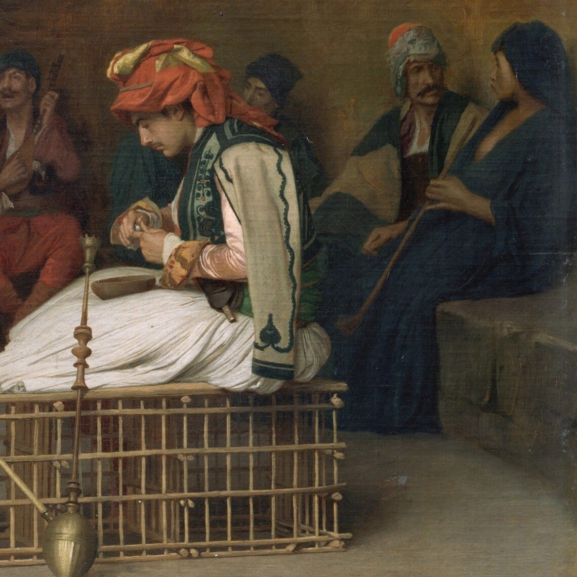 Cafe House Cairo by Jean Léon Gérôme Art Print - Image 2