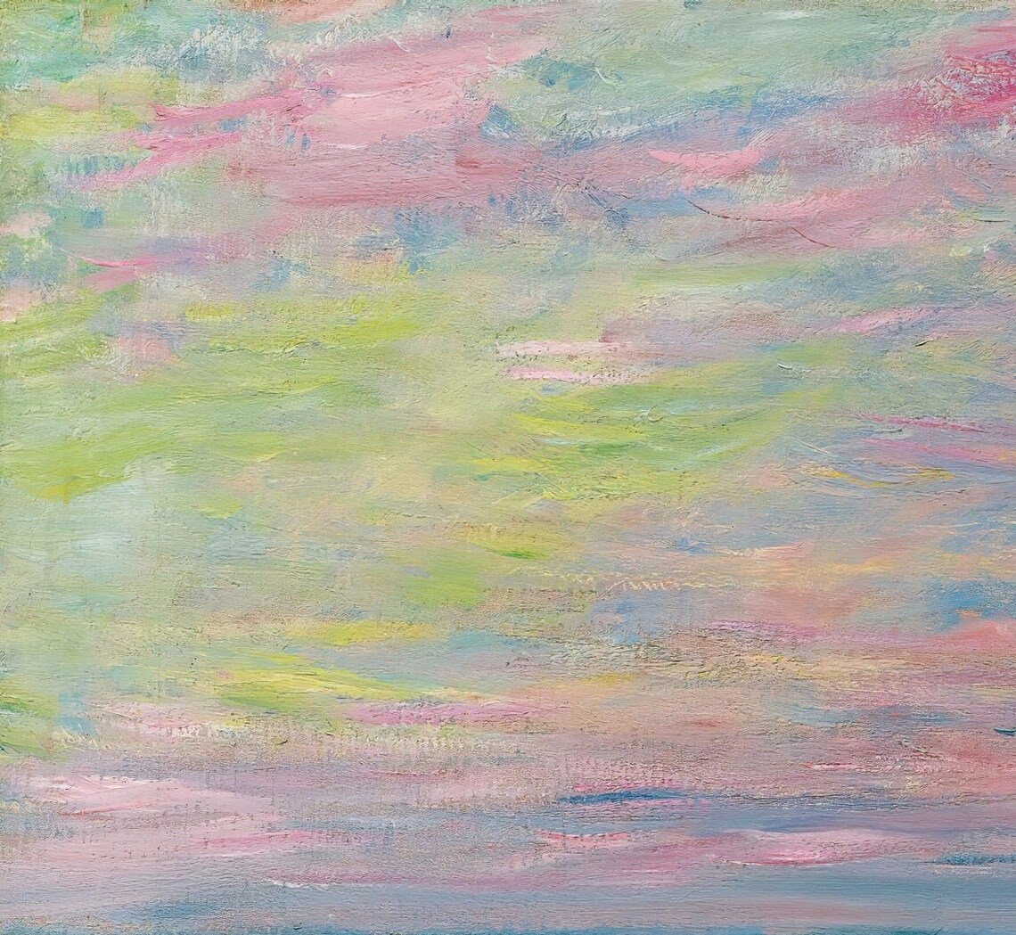 Claude Monet Pourville Sunset Over The Sea Textured Art Poster - Image 3
