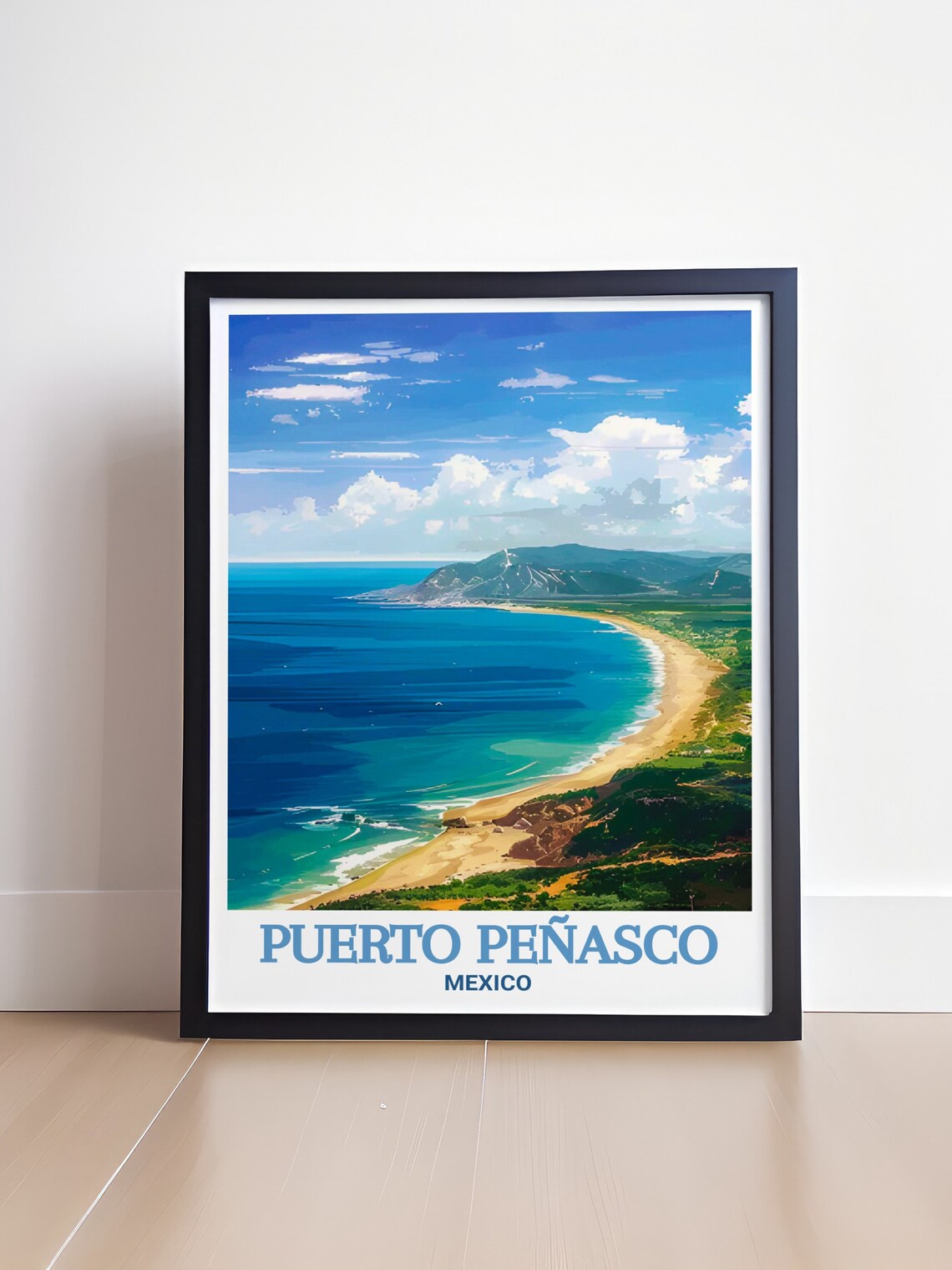 Puerto Penasco Cholla Bay Beach Coastal Mexico Travel Poster - Image 4