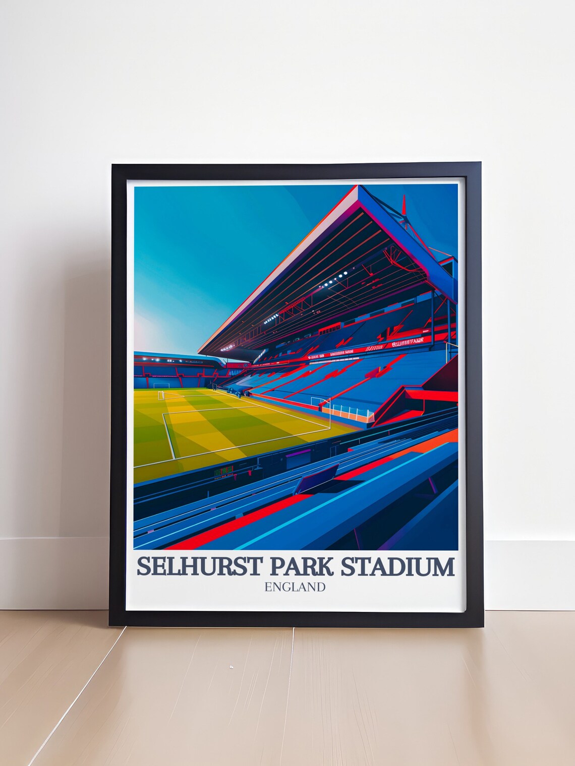 Selhurst Park Stadium Main Stand Roof View Matchday Sports Poster - Image 4