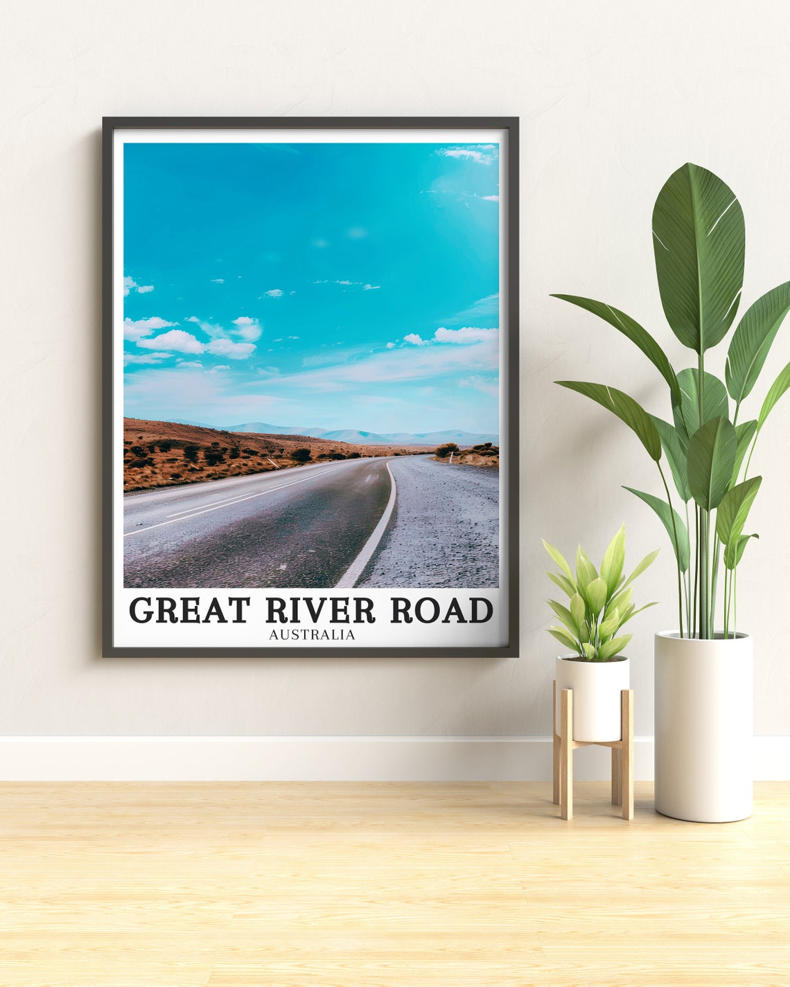 Great River Road Australia Outback Highway Scenic Travel Poster - Image 3