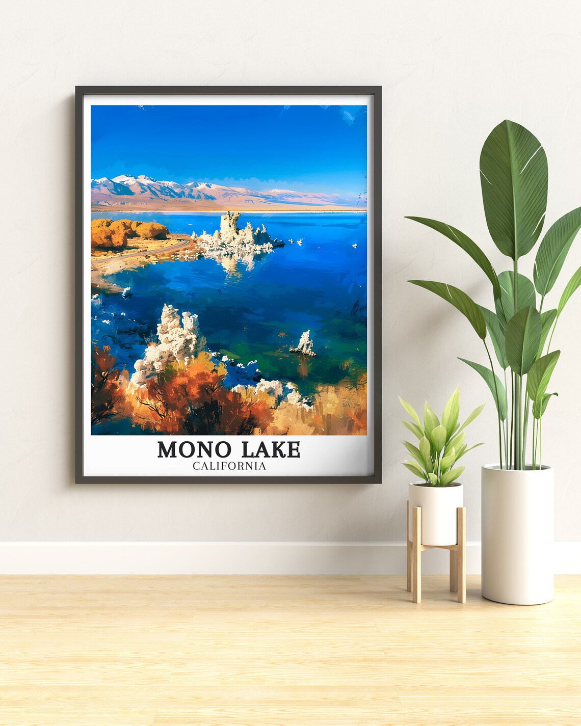 Mono Lake Tufa Towers With Sierra Nevada Peaks California Poster - Image 3