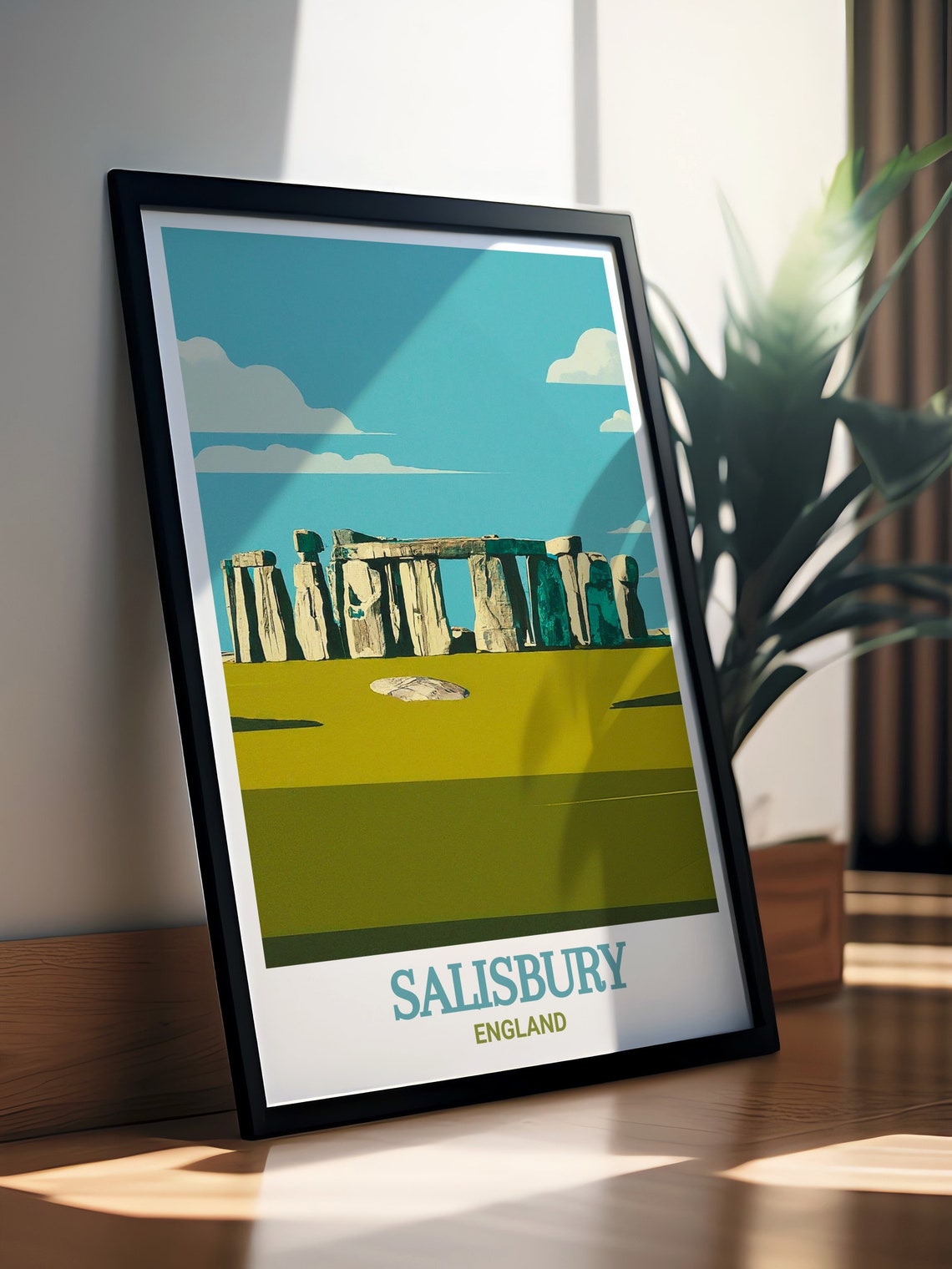 Salisbury England Stonehenge Ancient Megaliths Travel Poster - Image 3