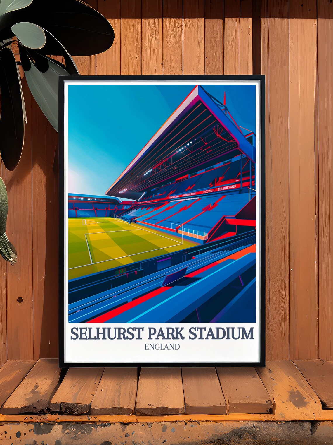 Selhurst Park Stadium Main Stand Roof View Matchday Sports Poster - Image 2