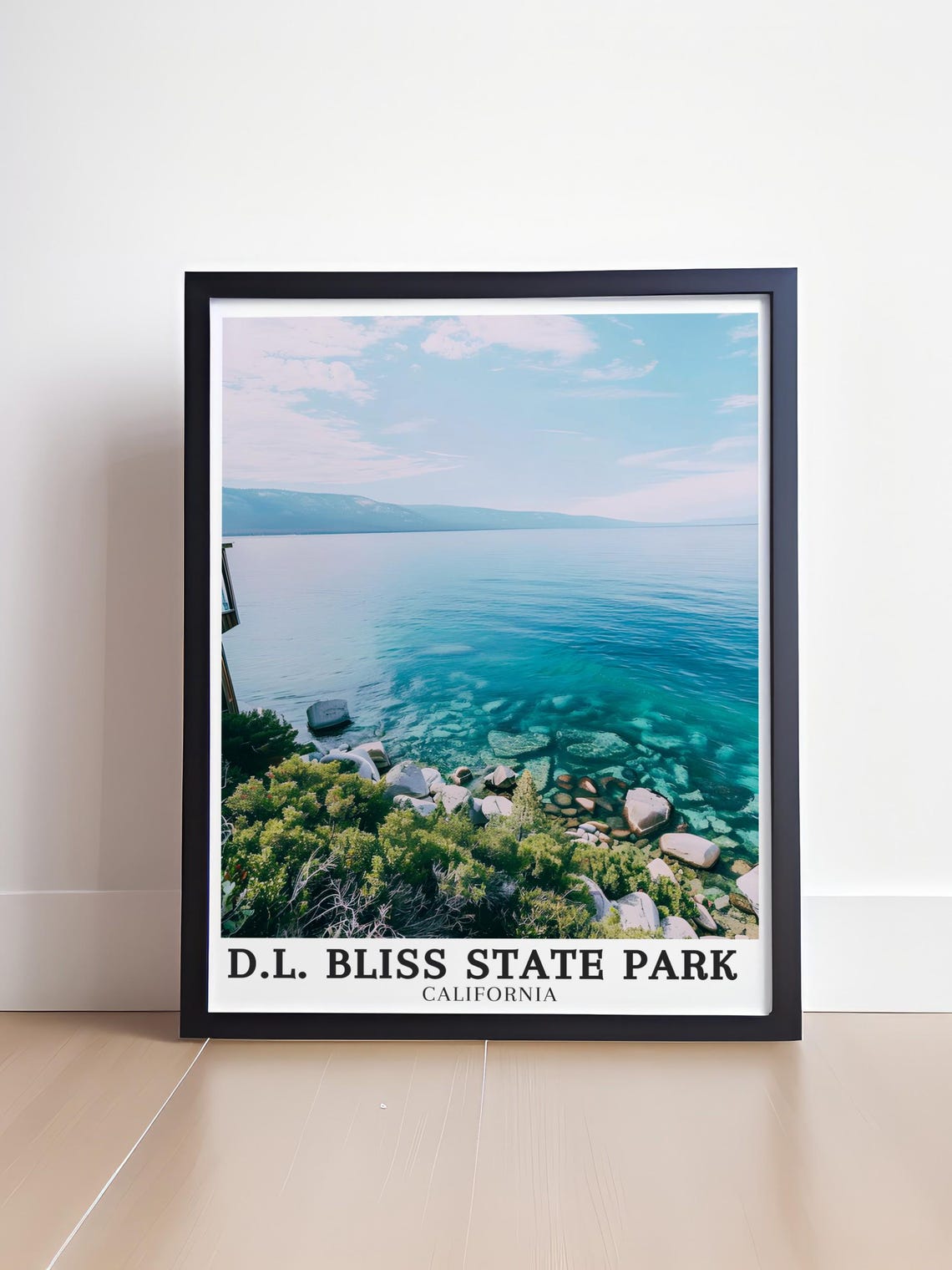 D.L. Bliss State Park Rubicon Point Crystal Water Shore Poster - Image 2