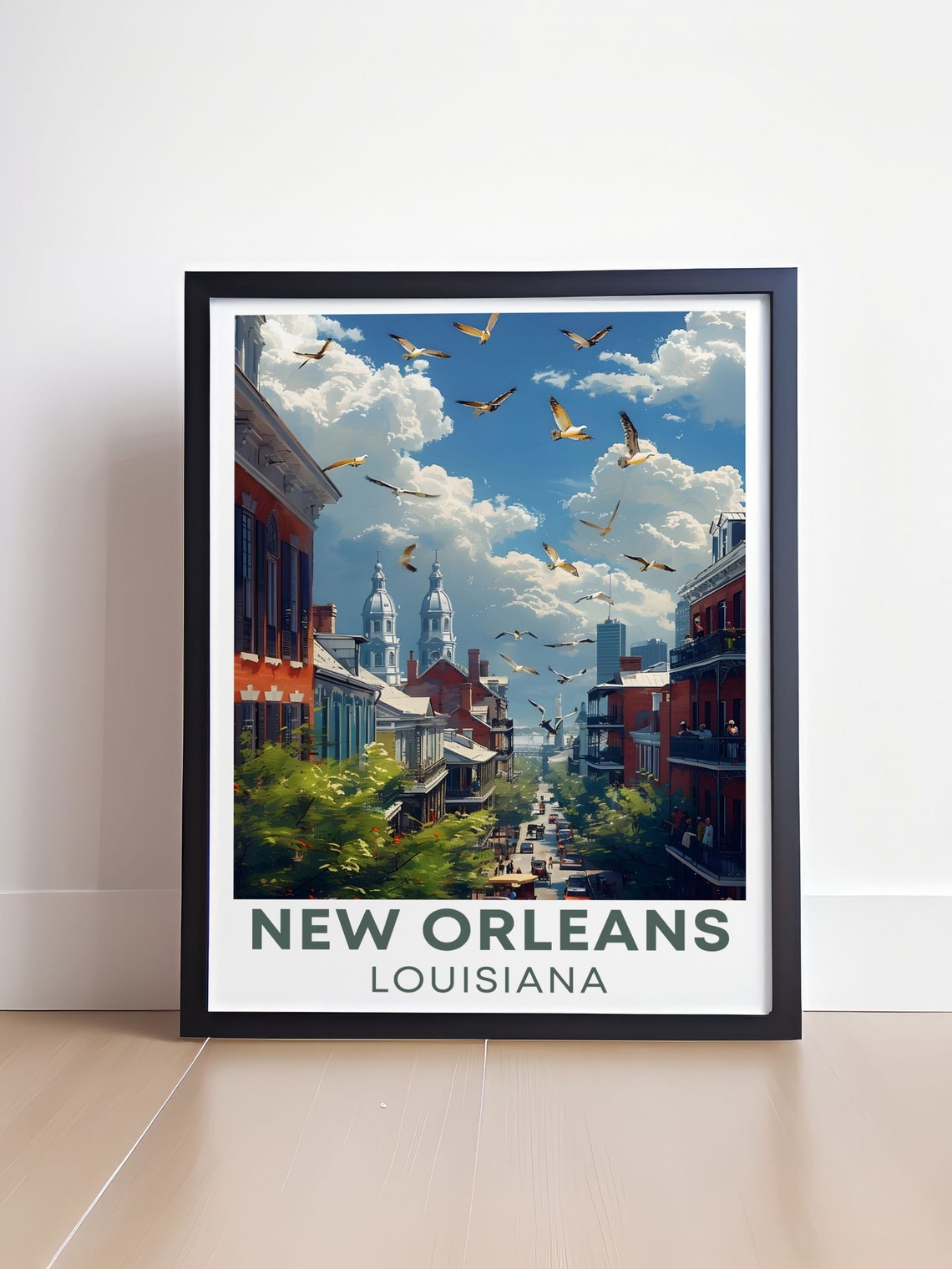 New Orleans Poster French Quarter Art The French Quarter Print New Orleans Artwork And Travel Poster - Image 4