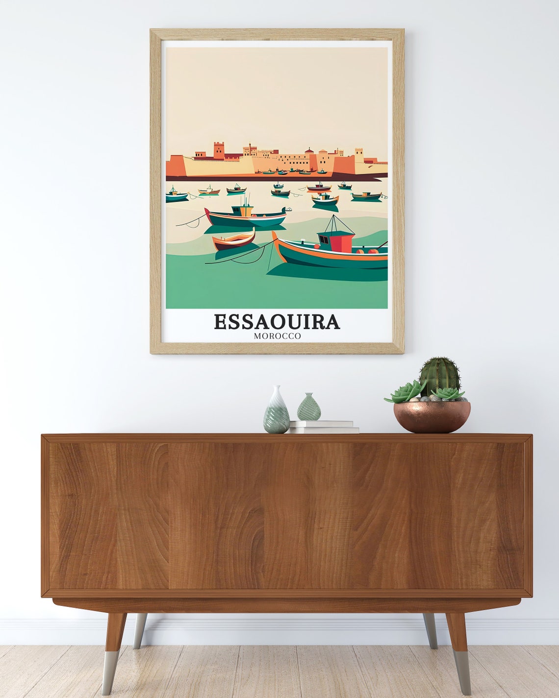 Essaouira Travel Print Essaouira Coast Prints Essaouira Coast And Old Essaouira Town Travel Art Essaouira Decor Essaouira Poster - Image 2