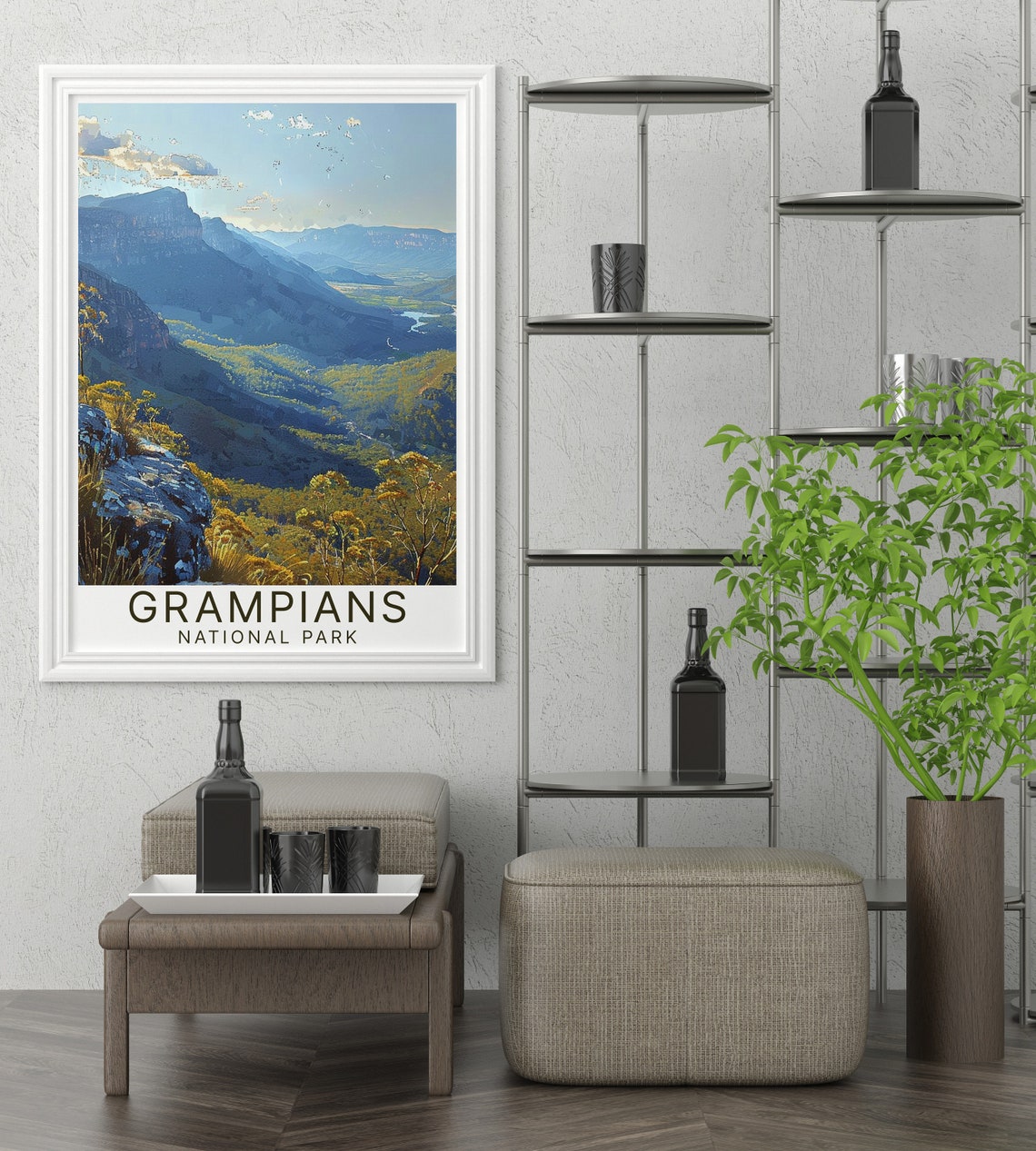 Grampians National Park Mountain Valley Vista Panorama Poster - Image 3