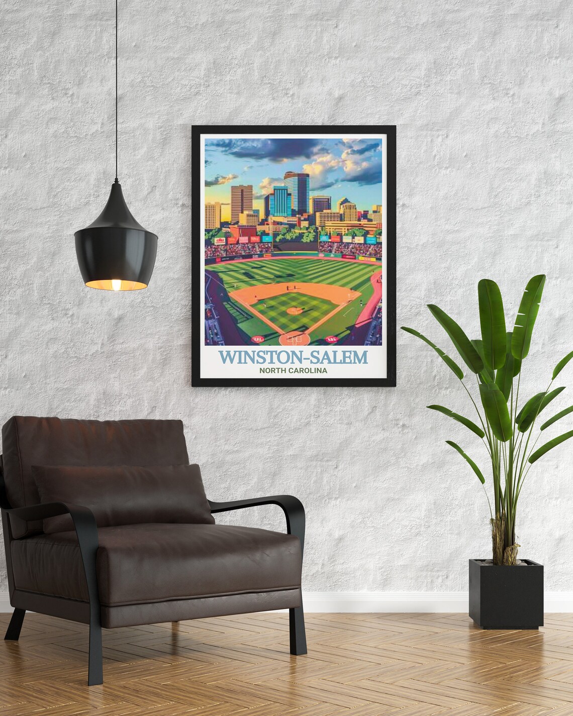 Winstonsalem BB&T Ballpark Travel Poster Print - Image 2