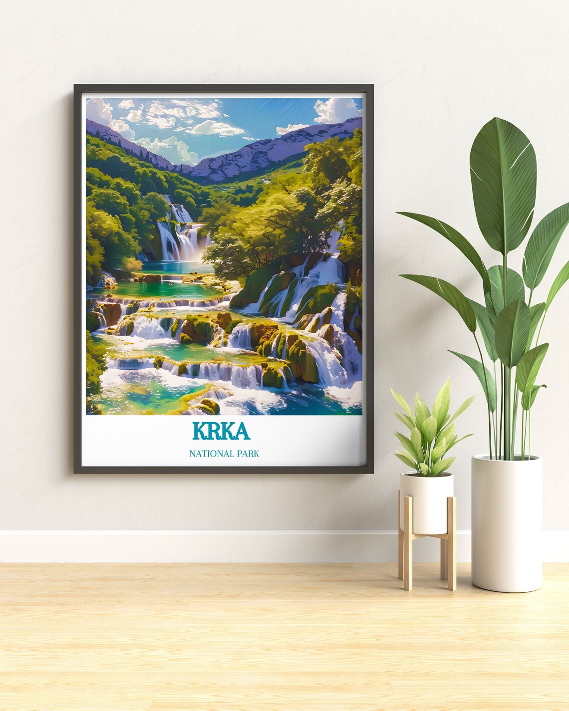 Krka National Park Croatia Cascading Waterfall Terraces Poster - Image 2