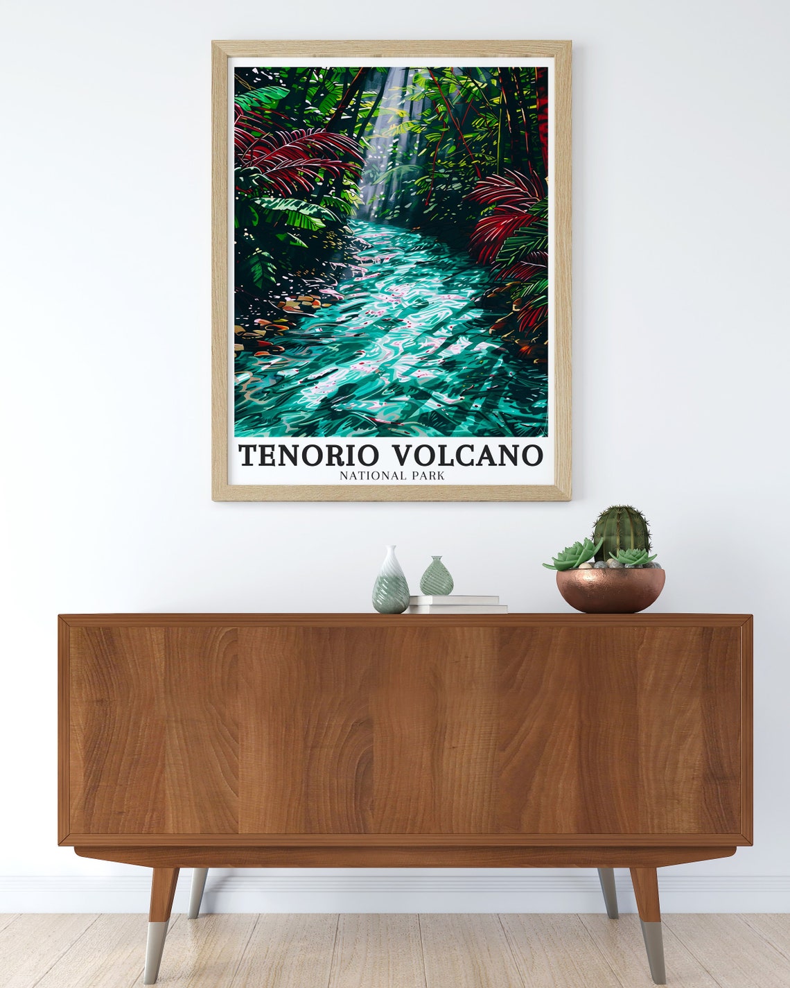 Tenorio Volcano Rio Celeste Turquoise River Jungle Canyon Poster - Image 3