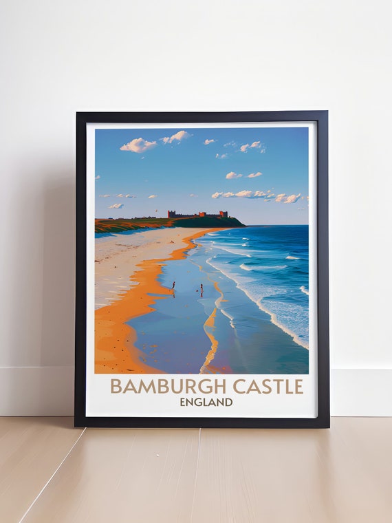 Bamburgh Castle Scenery Englands Countryside Breathtaking Landscape Art Prints Bamburgh Coastal Views