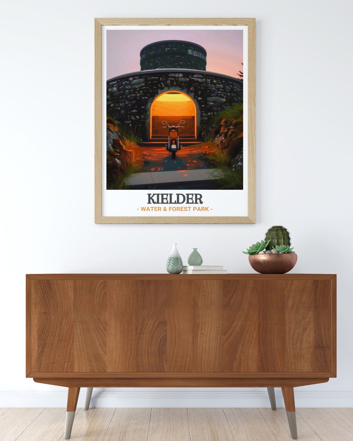 Kielder Water Forest Park Stone Skyspace Dusk Sunset Glow Poster - Image 3