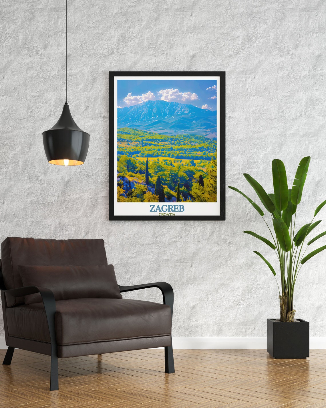 Zagreb Medvednica Mountain Green Hills Croatia Nature Poster - Image 3