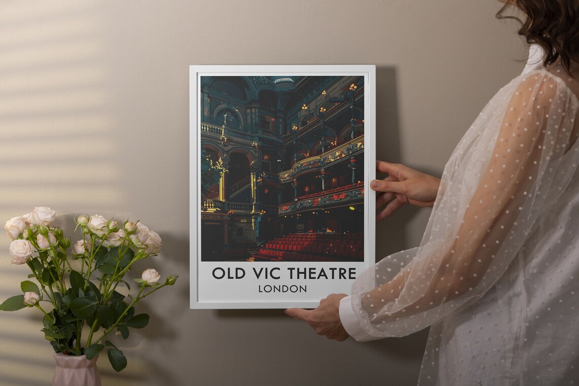 Old Vic Theatre London Historic Auditorium Interior Art Poster - Image 3