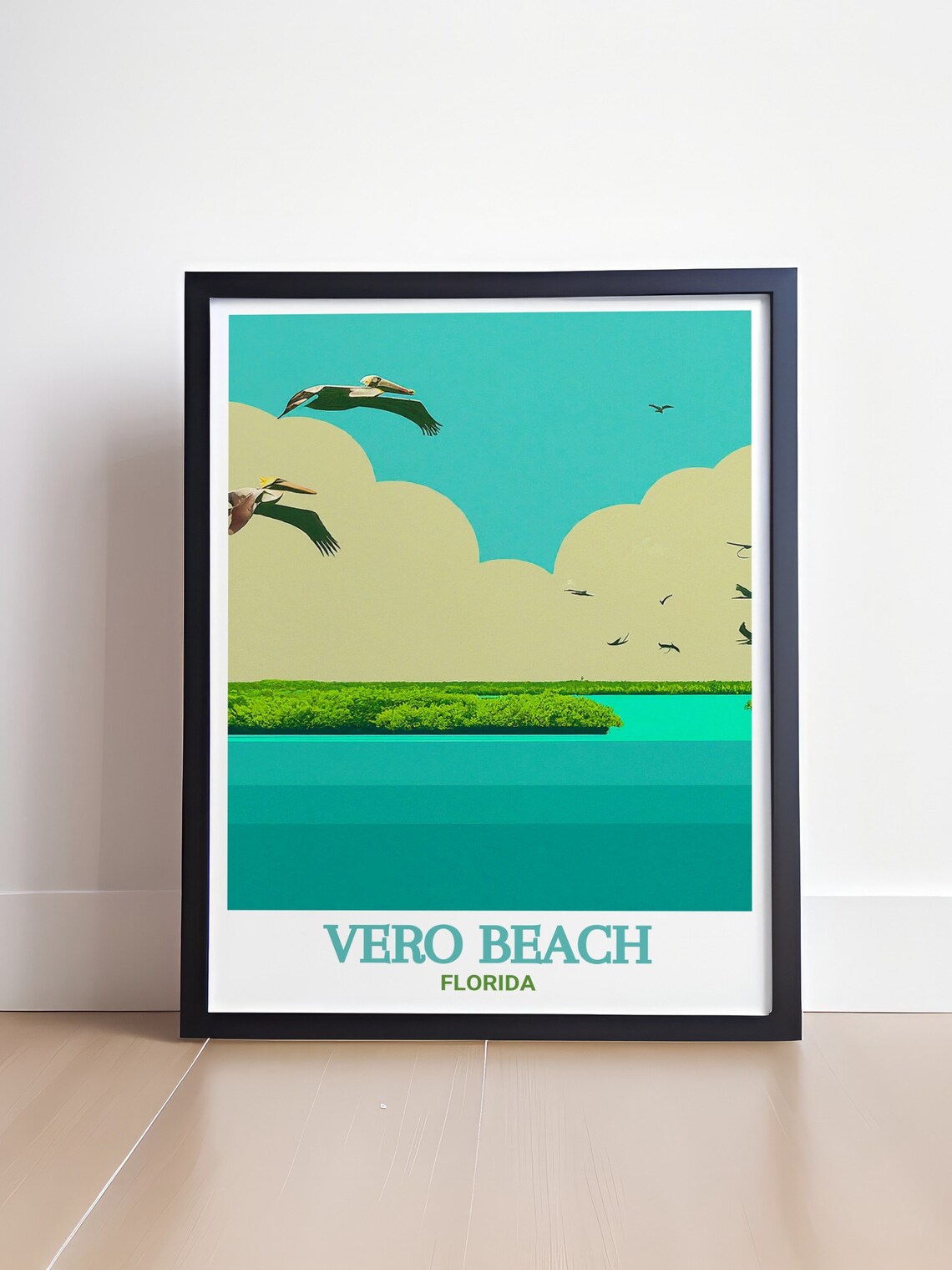 Vero Beach Florida Pelican Lagoon Mangrove Island Wildlife Poster - Image 4
