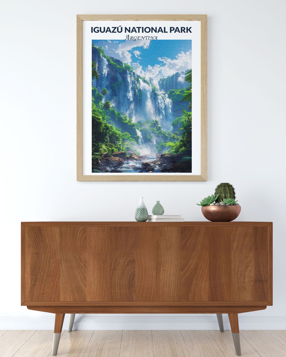 Iguazu National Park Argentina Lush Green Rainforest Falls Poster - Image 2