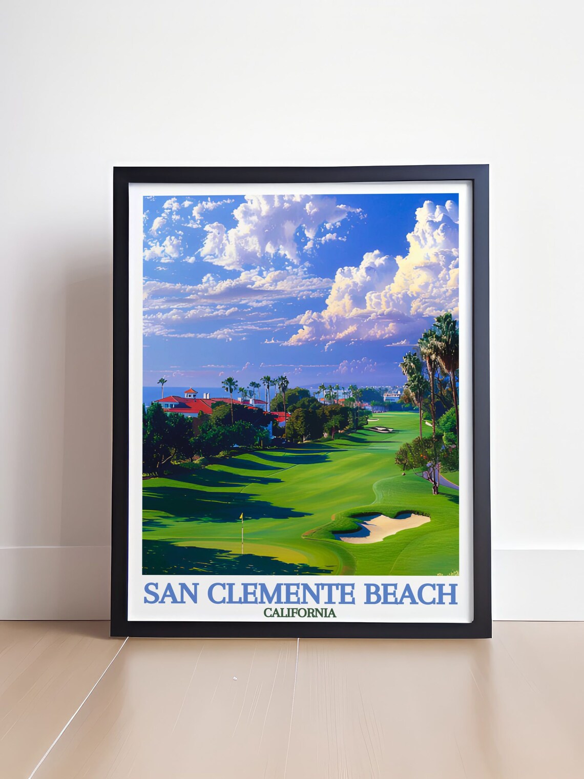 San Clemente Art San Clemente Beach And Golf Course Posters Beach And Golf Course Wall Art And Decor Coastal Wall Art - Image 4