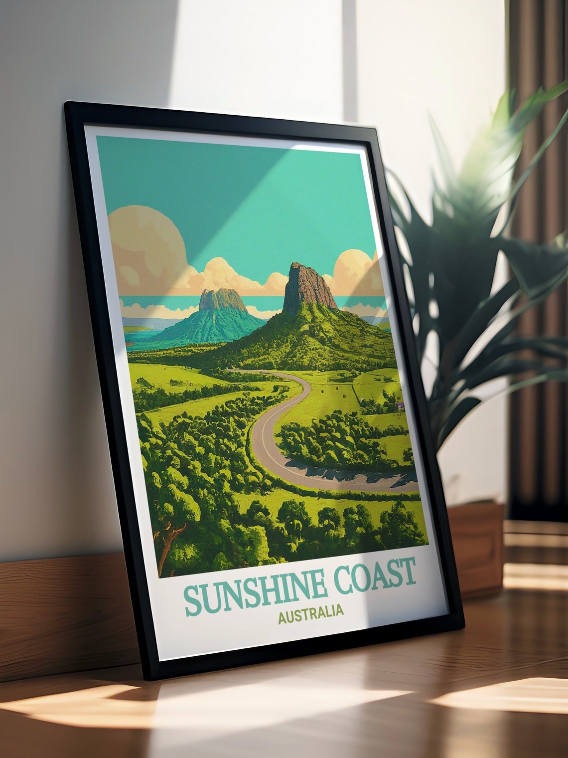Sunshine Coast Australia Glass House Mountains Scenic Poster - Image 3